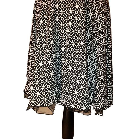 Vintage Byerwear Too Geometric Dress Low Cut Back Formal Wedding Occupational - Picture 7 of 11